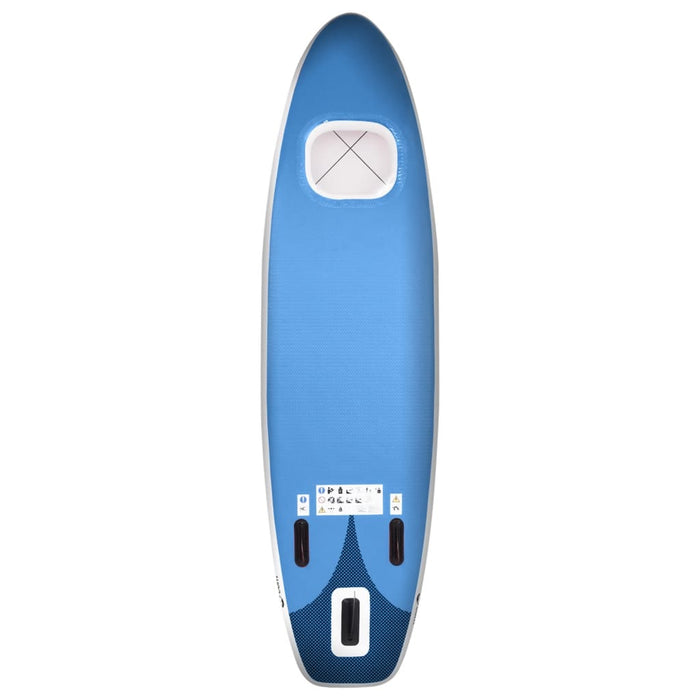 Stand Up Paddleboardset opblaasbaar 360x81x10 cm zeeblauw