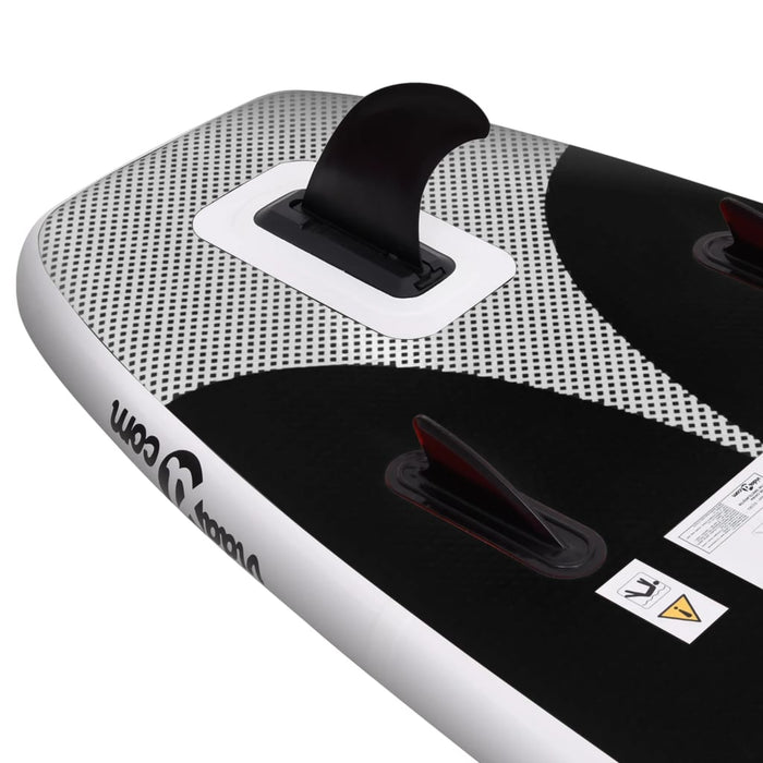 Stand Up Paddleboardset opblaasbaar 360x81x10 cm zwart