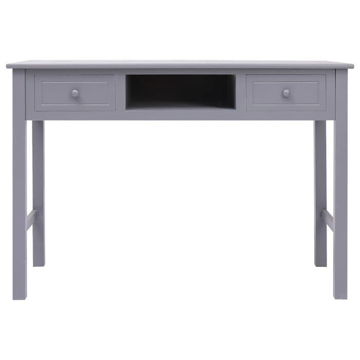 Bureau 108x45x76 cm massief paulowniahout grijs