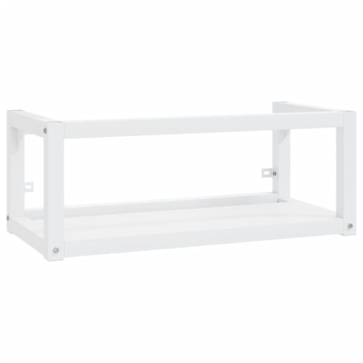 Wastafelframe wandgemonteerd 79x38x31 cm ijzer wit