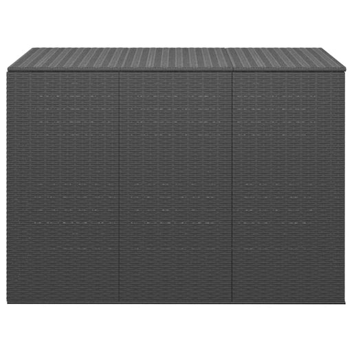 Tuinbox 145x100x103 cm polyetheen rattan zwart