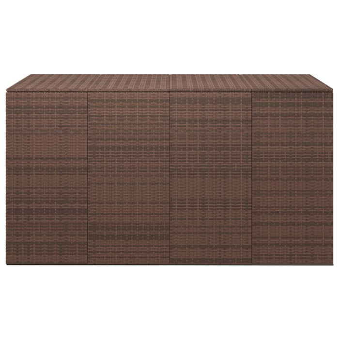 Tuinbox 194x100x103 cm polyetheen rattan bruin