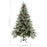 Kerstboom met LED en dennenappels 120 cm PVC en PE groen en wit