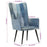 Fauteuil canvas denim patchwork