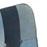 Schommelstoel met voetensteun patchwork canvas blauw denim