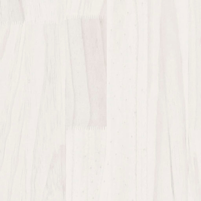 Plantenbakken 2 st 31x31x31 cm massief grenenhout wit