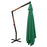 Zweefparasol met houten paal 400x300 cm groen