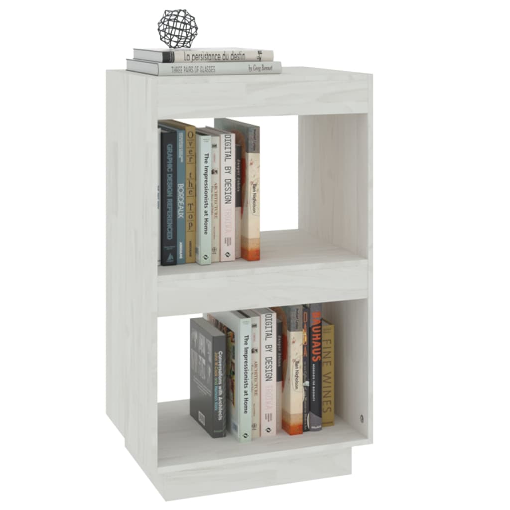 Boekenkast 40x35x71 cm massief grenenhout wit