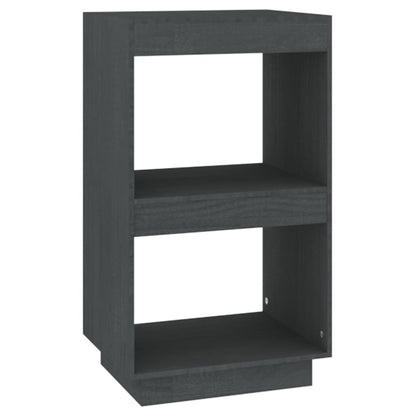 Boekenkast 40x35x71 cm massief grenenhout grijs