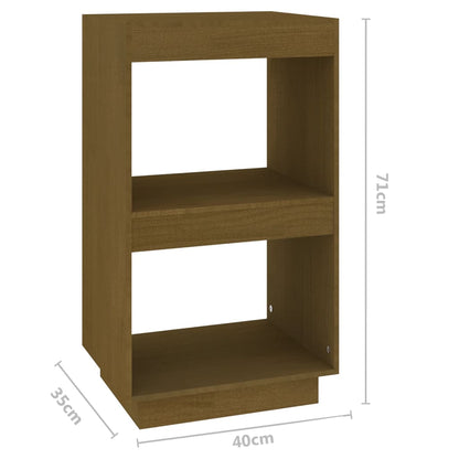 Boekenkast 40x35x71 cm massief grenenhout honingbruin