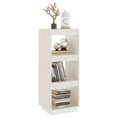 Boekenkast/kamerscherm 40x35x103 cm massief grenenhout wit