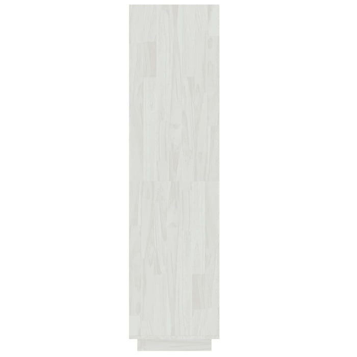 Boekenkast/kamerscherm 40x35x135 cm massief grenenhout wit