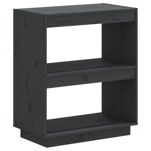 Boekenkast 60x35x71 cm massief grenenhout grijs