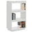 Boekenkast/kamerscherm 60x35x103 cm massief grenenhout wit