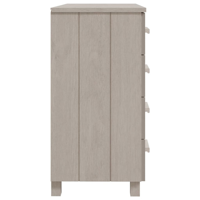 Dressoir HAMAR 79x40x80 cm massief grenenhout wit