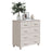 Dressoir HAMAR 79x40x80 cm massief grenenhout wit