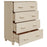 Dressoir HAMAR 79x40x103,5 cm massief grenenhout honingbruin