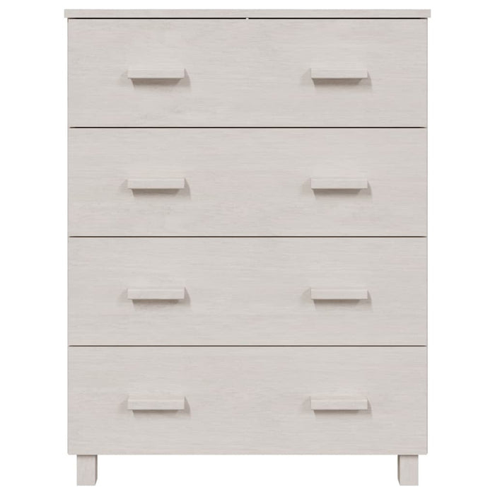 Dressoir HAMAR 90x40x103,5 cm massief grenenhout wit