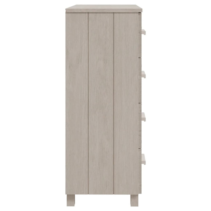 Dressoir HAMAR 90x40x103,5 cm massief grenenhout wit