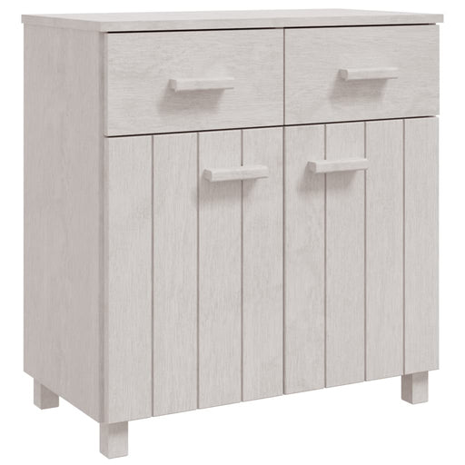 Dressoir HAMAR 79x40x80 cm massief grenenhout wit