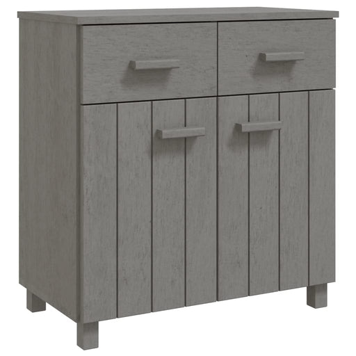 Dressoir HAMAR 79x40x80 cm massief grenenhout lichtgrijs