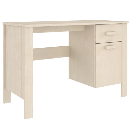 Bureau 113x50x75 cm massief grenenhout honingbruin