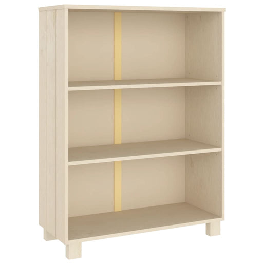 Boekenkast HAMAR 85x35x112 cm massief grenenhout honingbruin