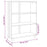 Boekenkast HAMAR 85x35x112 cm massief grenenhout wit