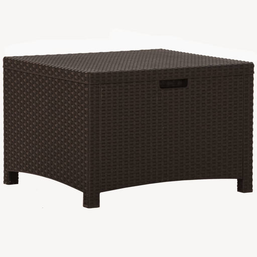 Tuinbox 60x54x41 cm PP rattan bruin