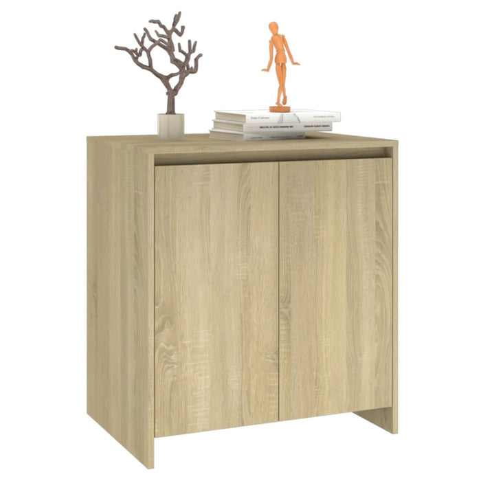 Dressoir 70x41x75 cm bewerkt hout sonoma eikenkleurig