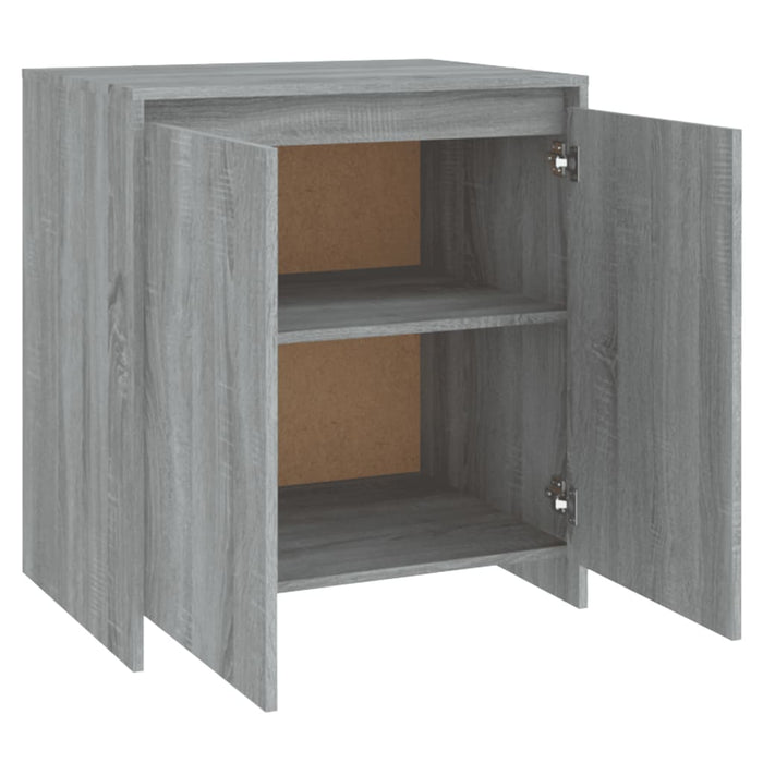 Dressoir 70x41x75 cm bewerkt hout grijs sonoma eikenkleurig