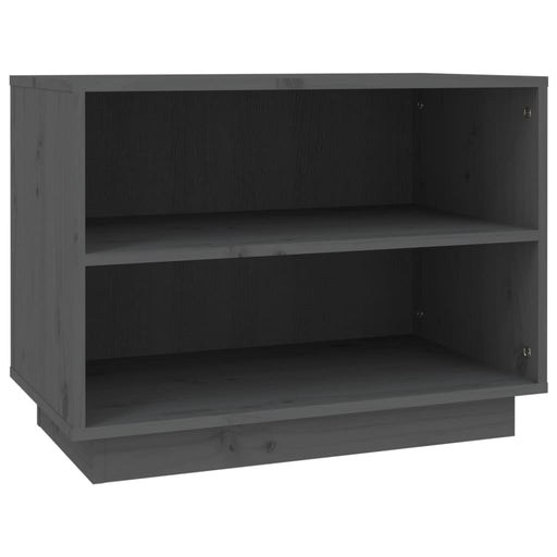 Schoenenkast 60x34x45 cm massief grenenhout grijs