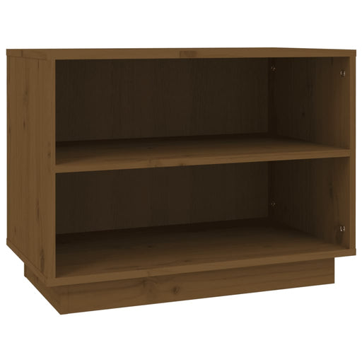 Schoenenkast 60x34x45 cm massief grenenhout honingbruin