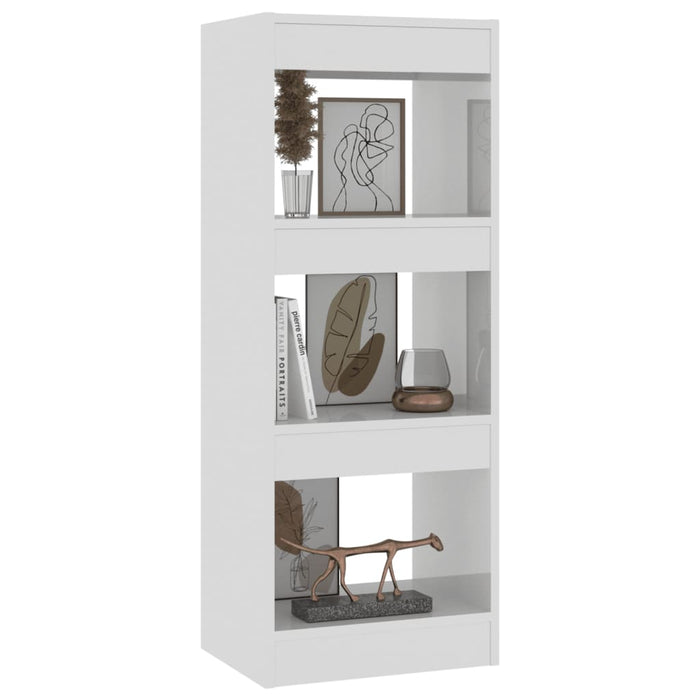 Boekenkast/kamerscherm 40x30x103 cm spaanplaat hoogglans wit