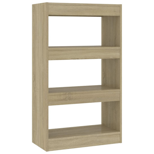 Boekenkast/kamerscherm 60x30x103 cm spaanplaat sonoma eiken