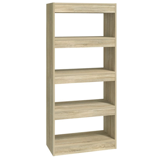 Boekenkast/kamerscherm 60x30x135 cm bewerkt hout sonoma eiken