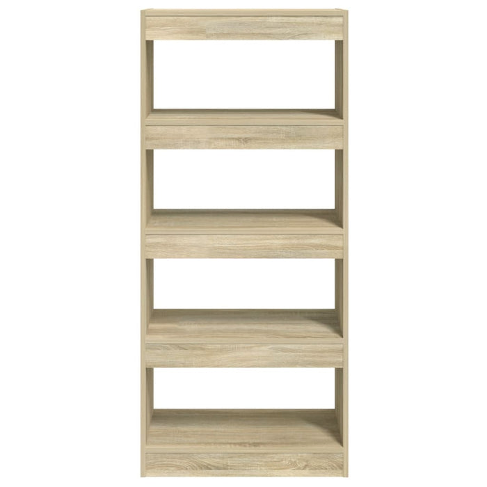 Boekenkast/kamerscherm 60x30x135 cm bewerkt hout sonoma eiken