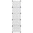 Schoenenrek 44x31,5x153,5 cm polypropeen transparant