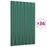 Dakpanelen 36 st 60x36 cm gepoedercoat staal groen