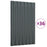 Dakpanelen 36 st 60x36 cm gepoedercoat staal antracietkleurig