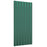 Dakpanelen 36 st 80x36 cm gepoedercoat staal groen