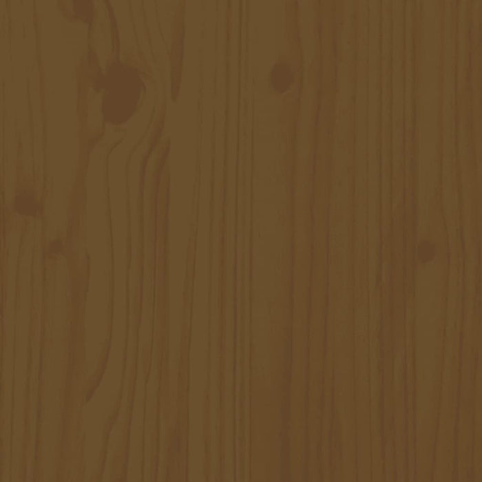 Wandkast 60x34x75 cm massief grenenhout honingbruin