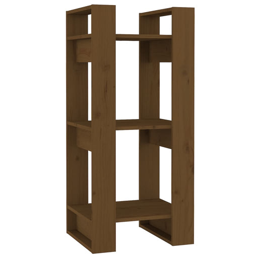 Boekenkast/kamerscherm 41x35x91 cm massief hout honingbruin