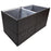 Plantenbak 157x80x80 cm poly rattan zwart