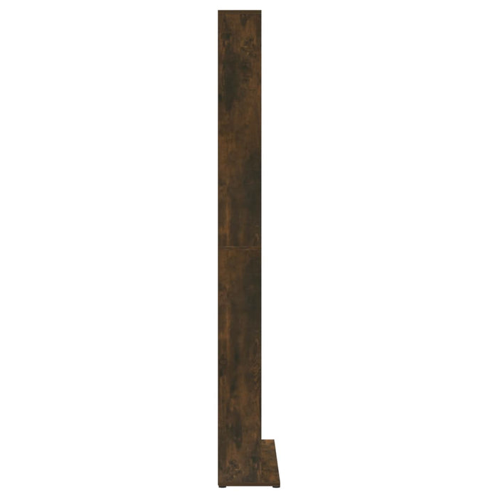 Cd-kast 102x23x177,5 cm bewerkt hout gerookt eikenkleurig