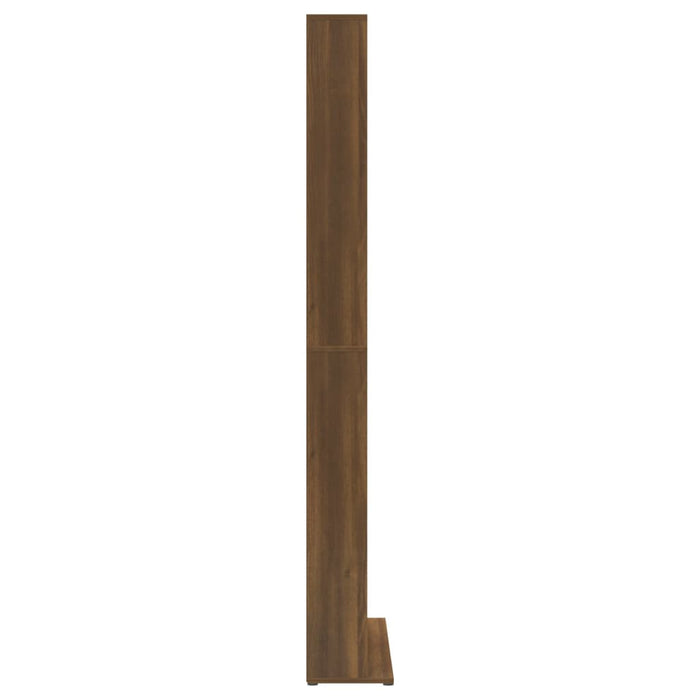 Cd-kast 102x23x177,5 cm bewerkt hout bruineikenkleurig