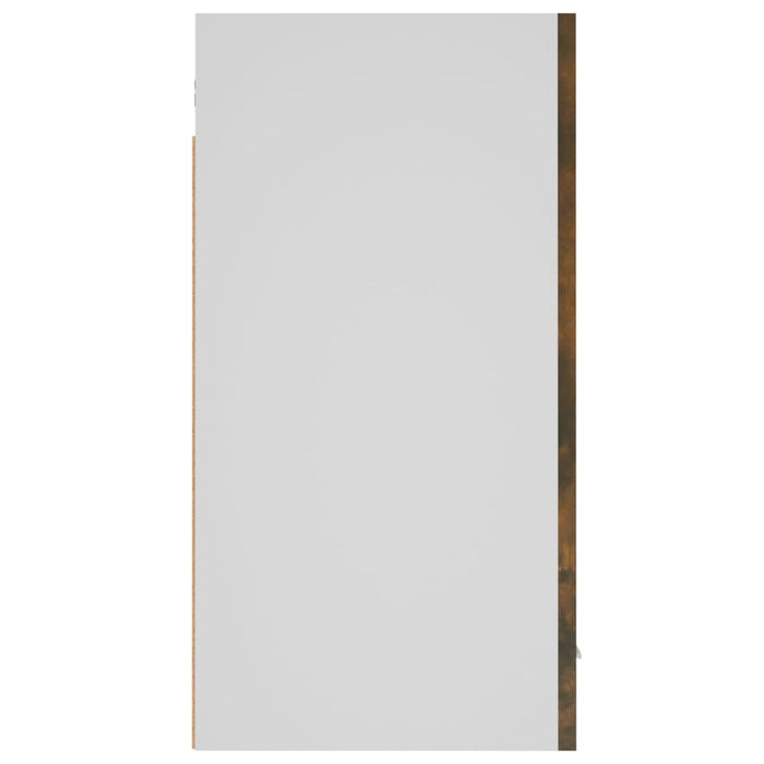 Wandkast hangend 60x31x60 cm bewerkt hout gerookt eikenkleurig