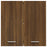 Wandkast hangend 60x31x60 cm bewerkt hout bruineikenkleurig