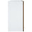 Wandkast hangend 60x31x60 cm glas en bewerkt hout gerookt eiken