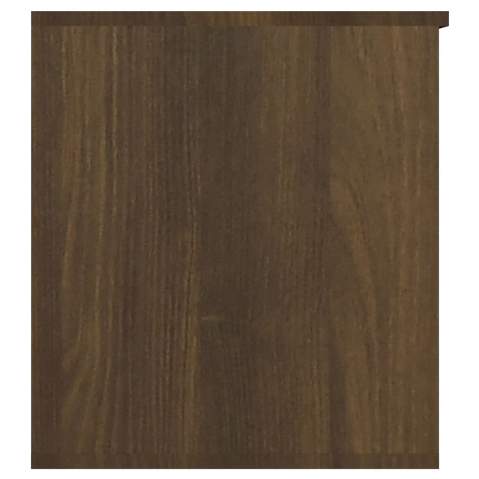 Opbergkist 84x42x46 cm bewerkt hout bruineikenkleurig